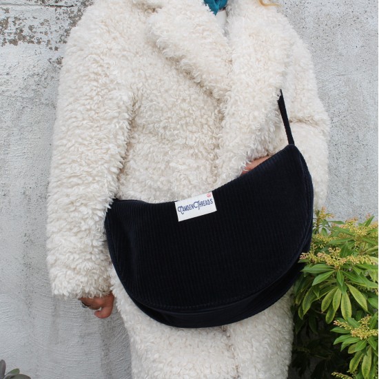 Bobby large navy corduroy